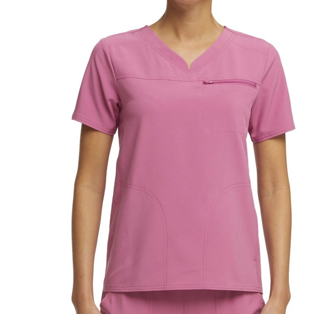 Scrubstar Active Scrub Top for Women in Pink Size Small